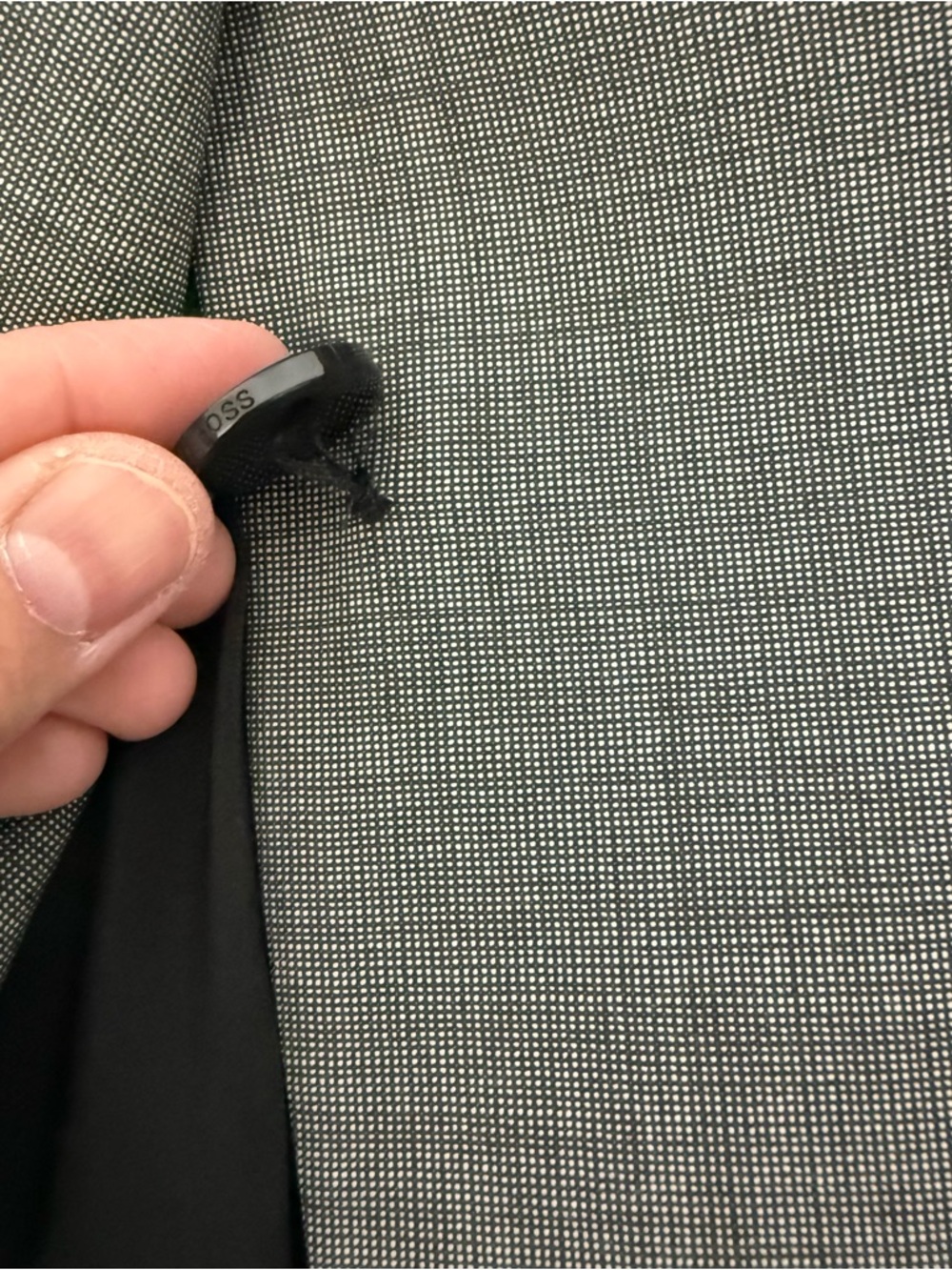 HUGO BOSS SLIM-FIT BLAZER IN 99% VIRGIN WOOL size 8 - Picture 15 of 17